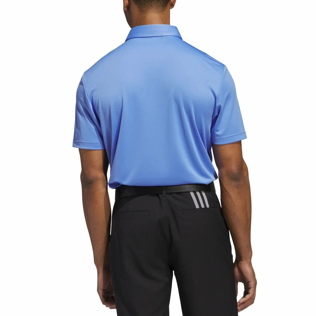 Áo Polo Adidas Nam Chính Hãng - Blue Chest Print Golf Performance - Màu Xanh | JapanSport KD9363