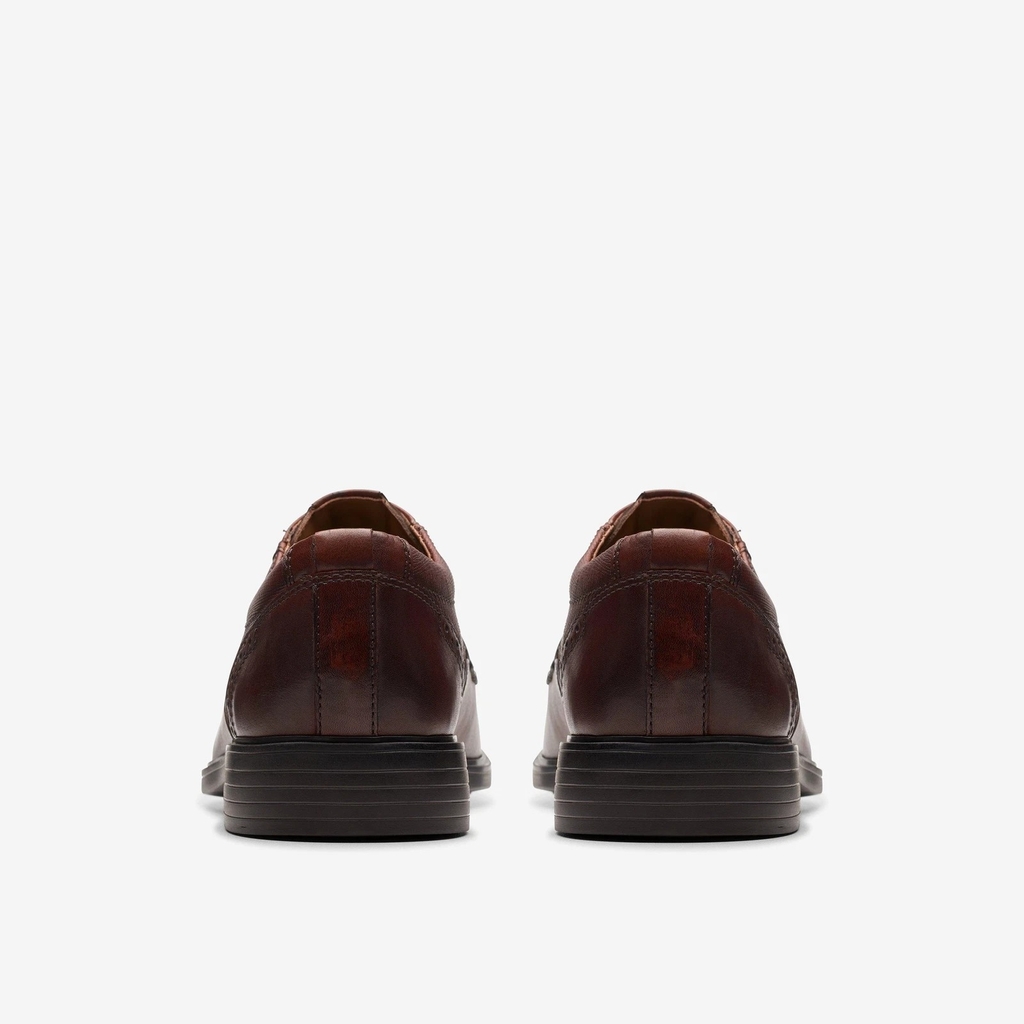 Giày Clark Nam Chính Hãng - Clarkslite Tie Mahogany Leather - Màu Nâu | JapanSport 261-76937