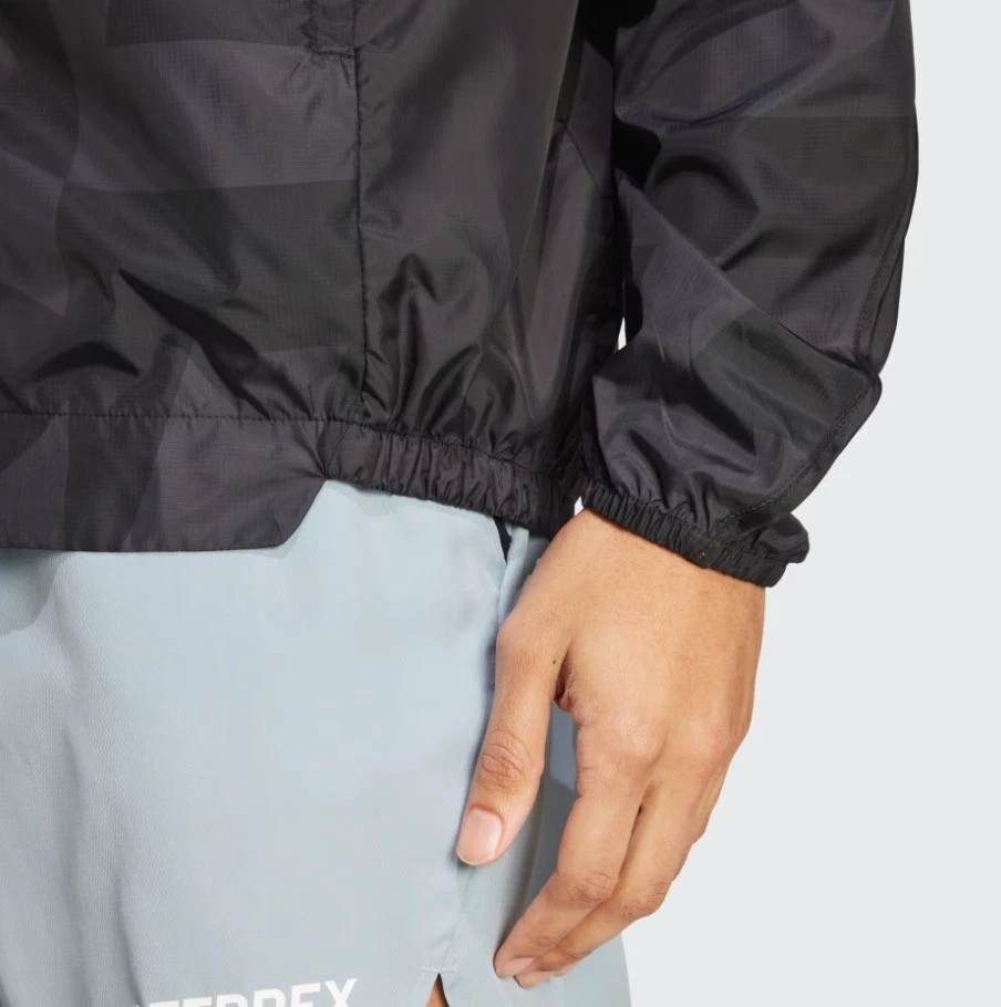 Áo Khoác ADIDAS Nam Chính Hãng - Terrex Multi Printed Wind Jacket - Màu Đen | JapanSport  JD8428