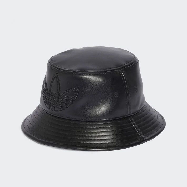 Mũ Adidas Chính Hãng - Originals Outline Trefoil Filled Polyurethane Bucket Hat - Màu Đen | JapanSport IY4055