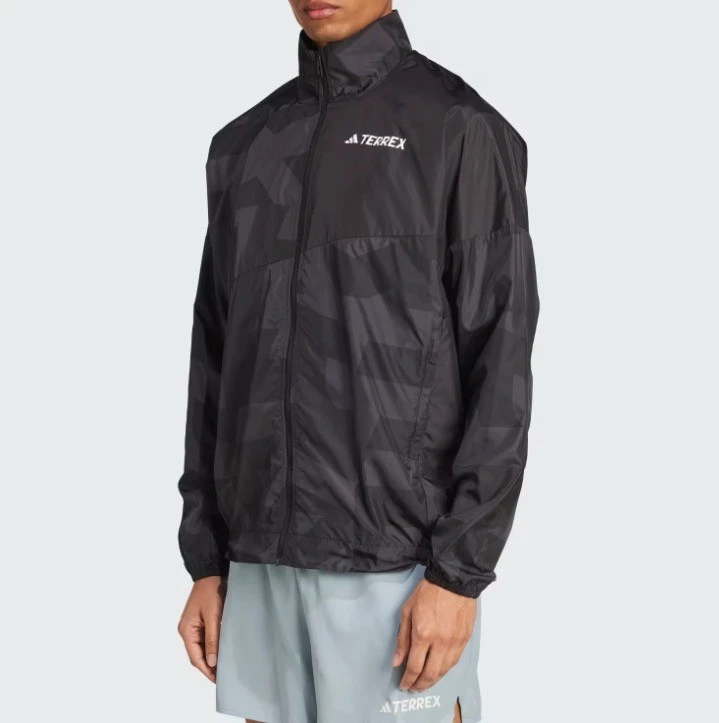 Áo Khoác ADIDAS Nam Chính Hãng - Terrex Multi Printed Wind Jacket - Màu Đen | JapanSport  JD8428