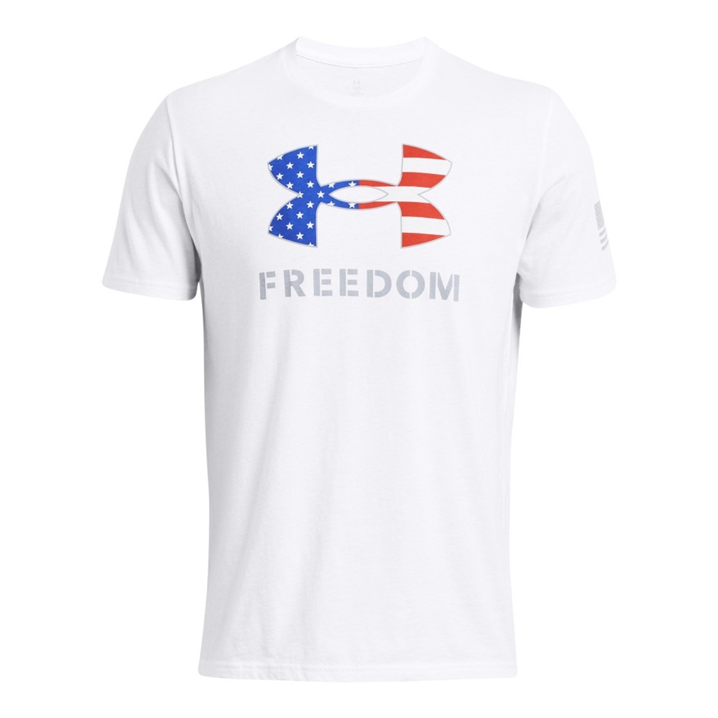 Áo phông Under Armour Chính hãng - UA Freedom Logo T-Shirt - Màu Trắng | JapanSport 1382970-100