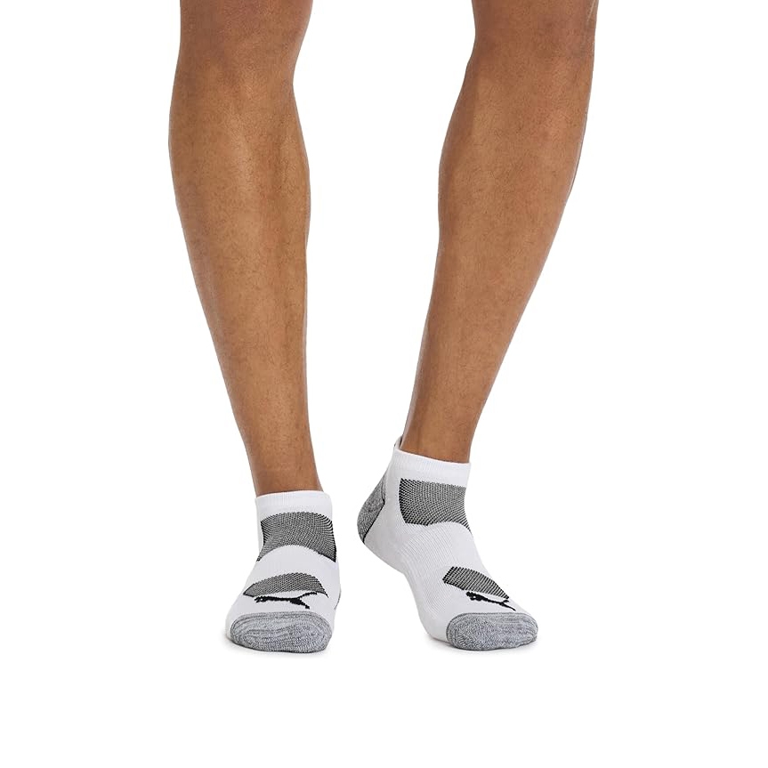 Set Tất Puma Chính hãng - Mens Low Cut Socks (6 đôi) - Màu Đen/Xám/Ghi | JapanSport P108696AZ-100