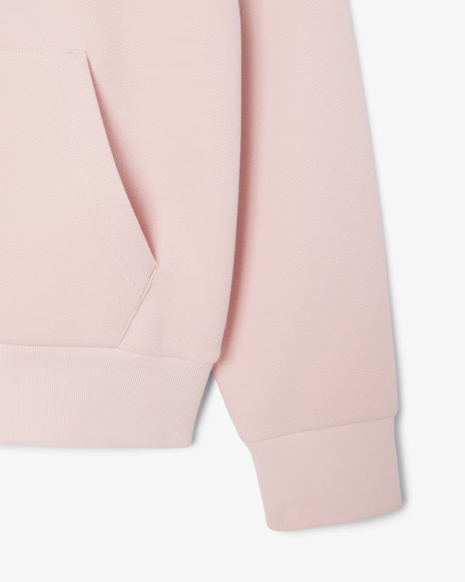 Áo Hoodie Lacoste Chính Hãng - Women's Zip-Up Piqué Hoodie - Màu Hồng | JapanSport SF5272-51-ADY