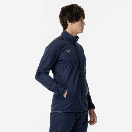 Áo Khoác Mizuno Chính Hãng - Light Knit Jacket - Màu Navy | JapanSport 32MC9120-14
