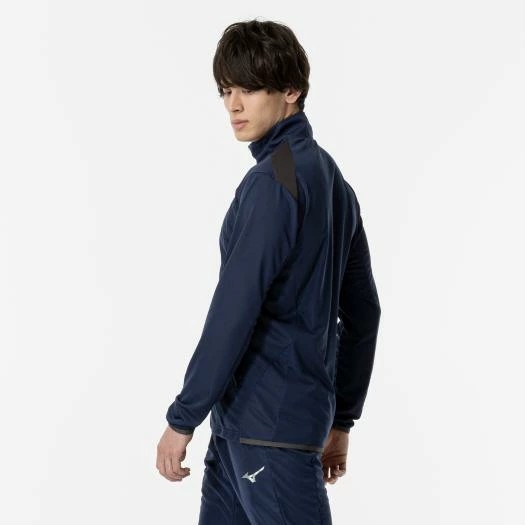 Áo Khoác Mizuno Chính Hãng - Light Knit Jacket - Màu Navy | JapanSport 32MC9120-14