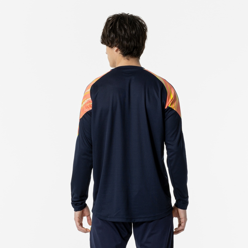 Áo Khoác Mizuno Chính Hãng - Long Sleeve Shirt - Màu Xanh | JapanSport  P2MAA506-14
