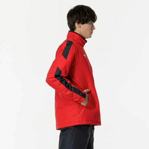 Áo Khoác Mizuno Chính Hãng - Warmer Shirt Unisex - Màu Đỏ | JapanSport P2MEB592-62