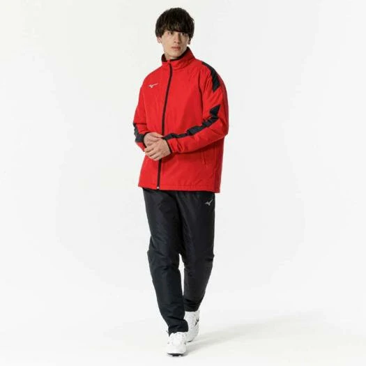 Áo Khoác Mizuno Chính Hãng - Warmer Shirt Unisex - Màu Đỏ | JapanSport P2MEB592-62