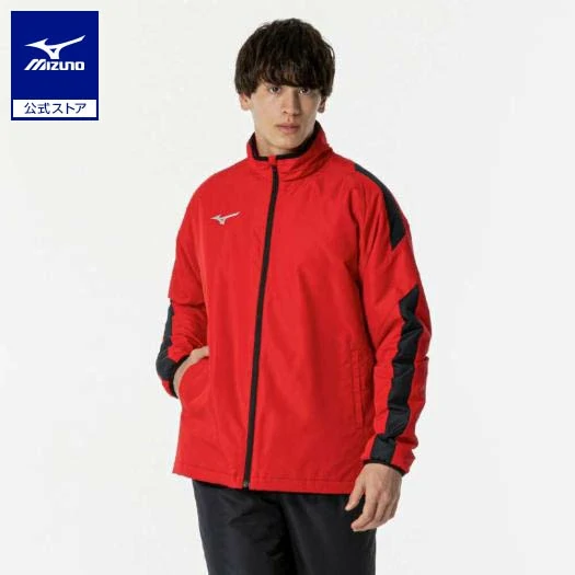 Áo Khoác Mizuno Chính Hãng - Warmer Shirt Unisex - Màu Đỏ | JapanSport P2MEB592-62