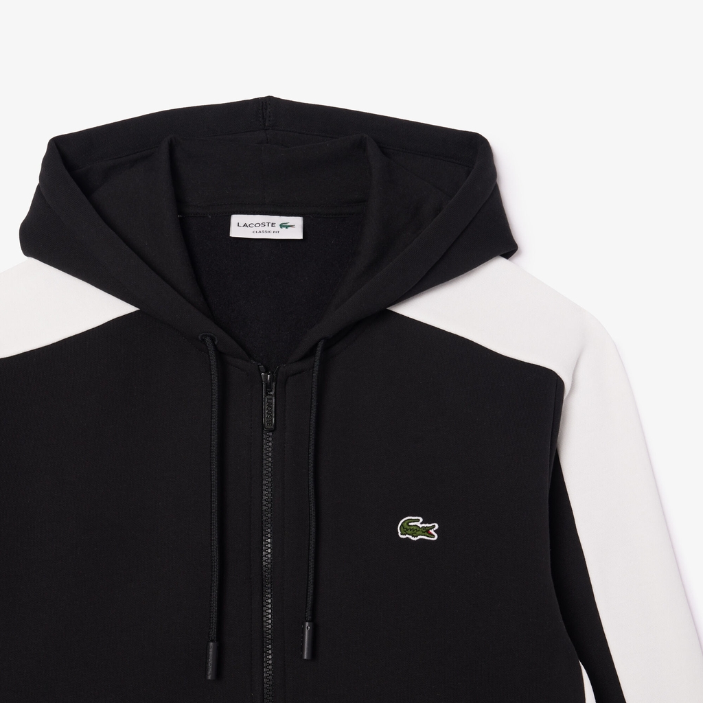 Áo Khoác Lacoste Chính hãng - Wool Zip-Up Sweater - Màu Đen | JapanSport SH1301-51-IK0