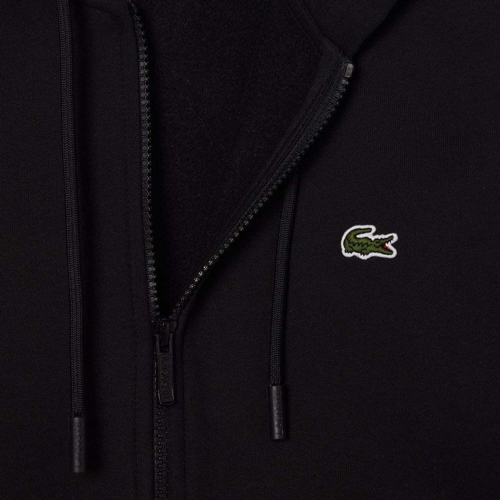 Áo Khoác Lacoste Chính hãng - Wool Zip-Up Sweater - Màu Đen | JapanSport SH1301-51-IK0