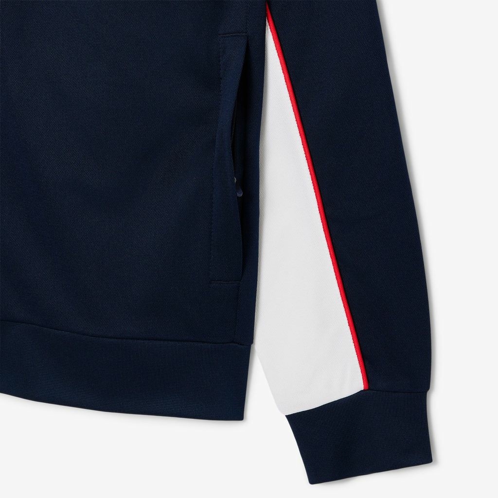 Áo Khoác Lacoste Chính hãng - Sweatshirt with Zipper - Màu Navy | JapanSport SH8942-51-5GC