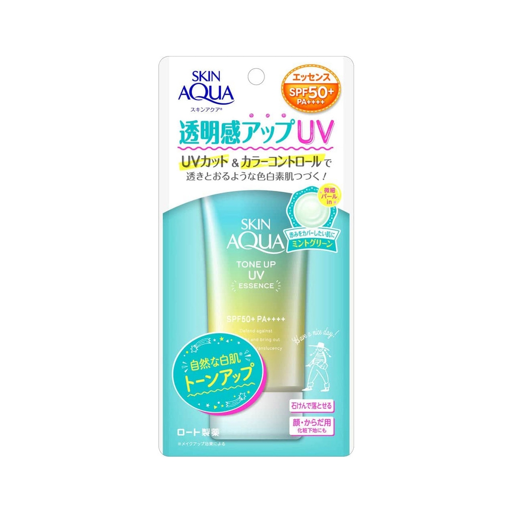 Kem Chống Nắng Skin Aqua Tone Up UV Essence SPF 50+ 80g - Mùi Hương Heartbeat Savon | JapanSport