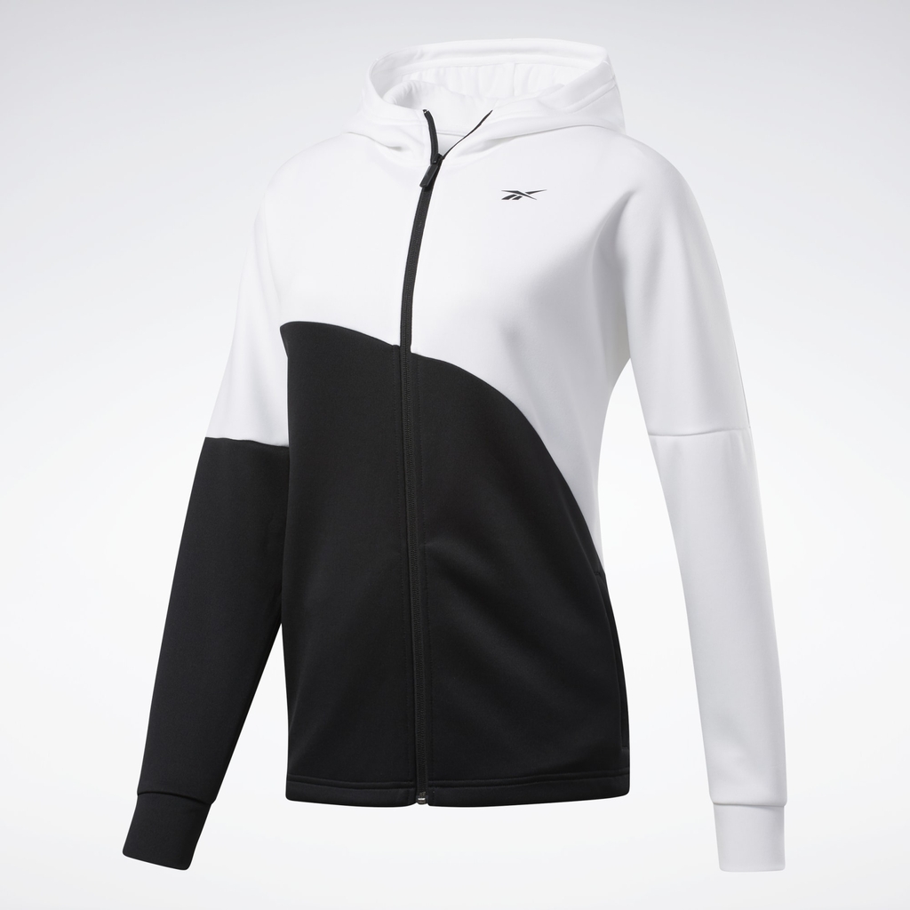 Áo Khoác Reebok Nữ Chính Hãng - TS Tracksuit - Đen/Trắng | JapanSport FP8915