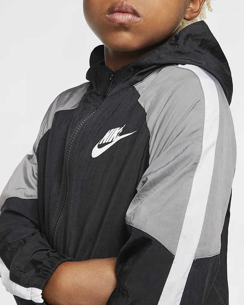 Quần Nike Chính Hãng - Sportswear Woven - Đen/Xám | JapanSport BV3700 -010