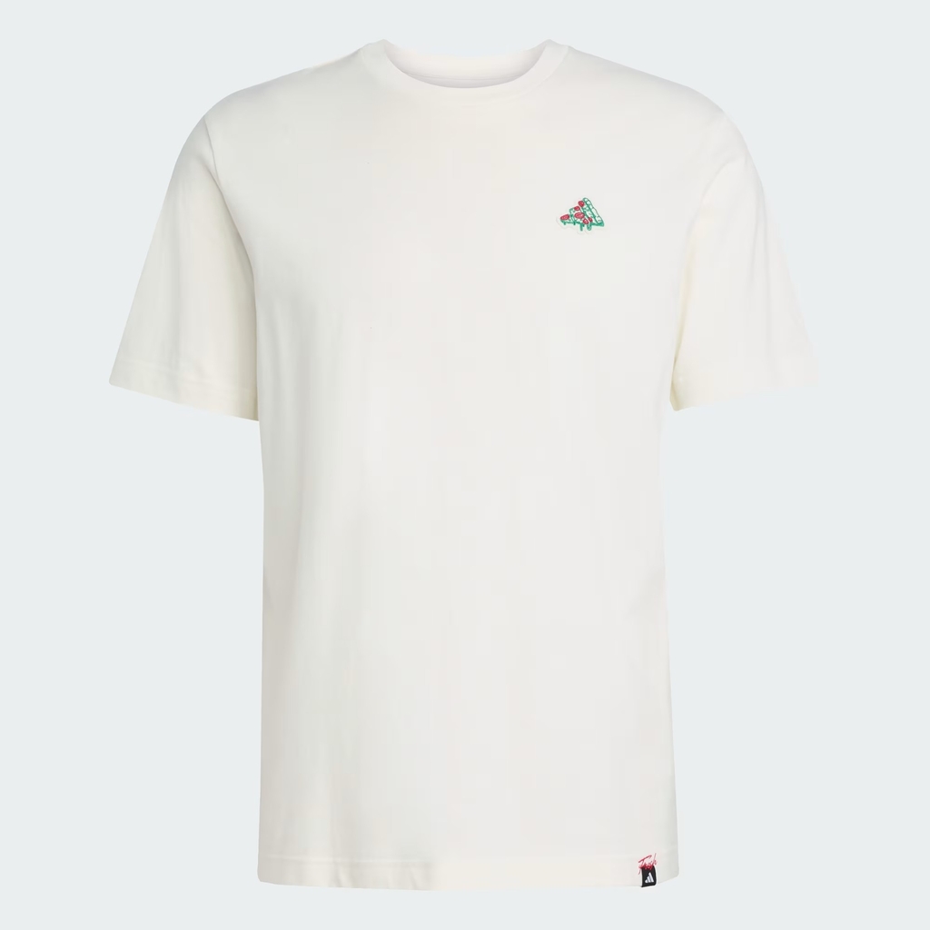 Áo Phông Adidas Nam Chính Hãng - Mini Pizza Graphic T-Shirt - Màu Trắng | JapanSport JM6481