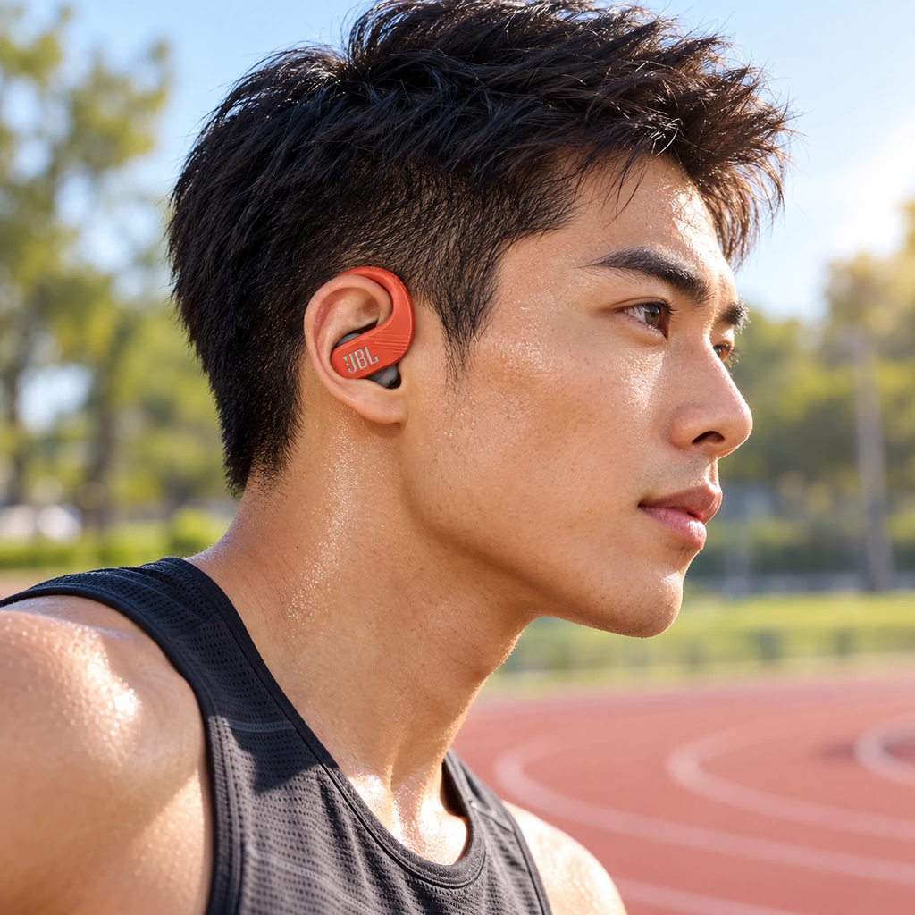 Tai nghe JBL chính hãng - JBL Endurance Peak 3 - Màu đỏ |  JapanSport