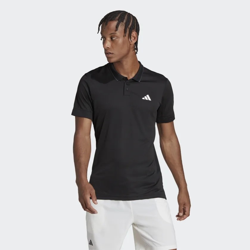 Áo Polo Adidas Nam Chính Hãng - TENNIS FREELIFT - Đen | JapanSport HS3316