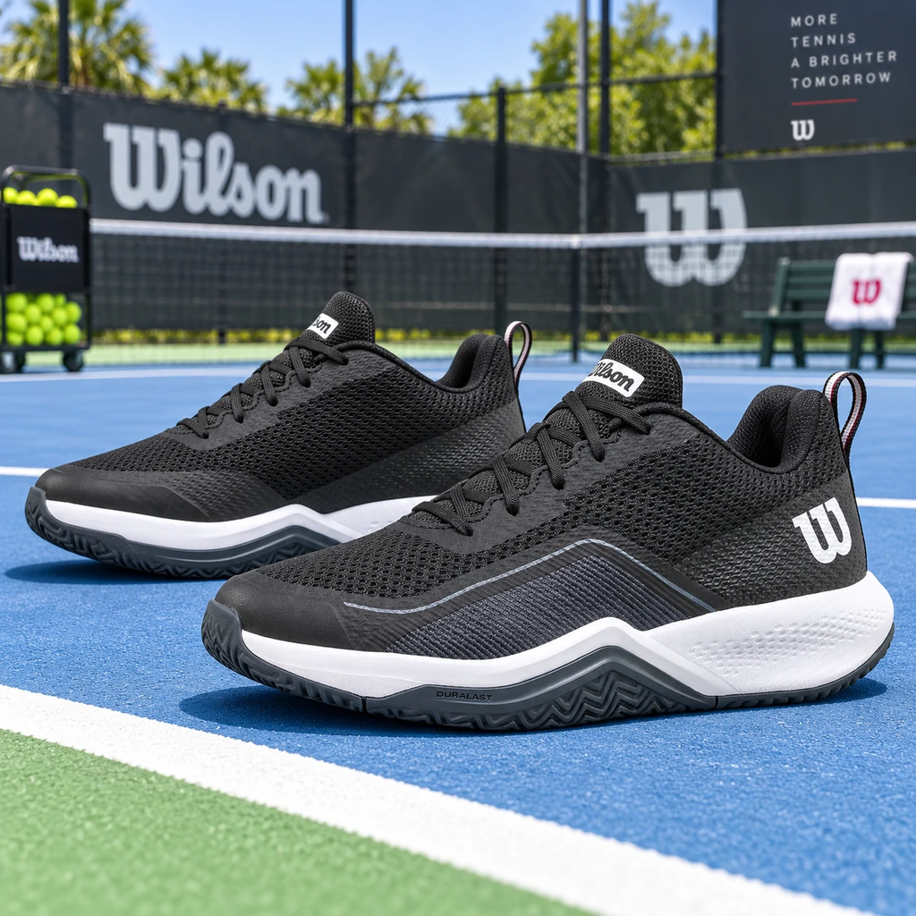 Giày Tennis Wilson Nam chính hãng - Rush Pro Lite - Màu Đen | JapanSport WRS333210