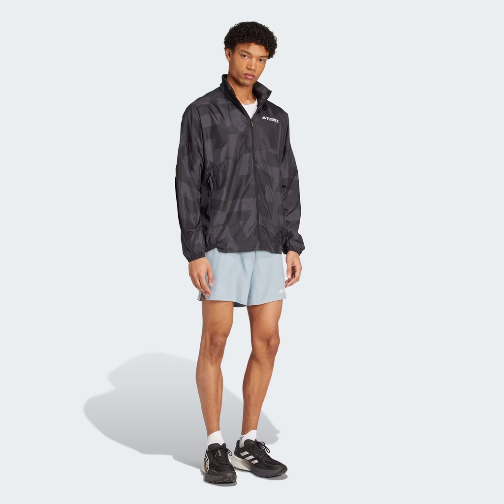 Áo Khoác ADIDAS Nam Chính Hãng - Terrex Multi Printed Wind Jacket - Màu Đen | JapanSport  JD8428