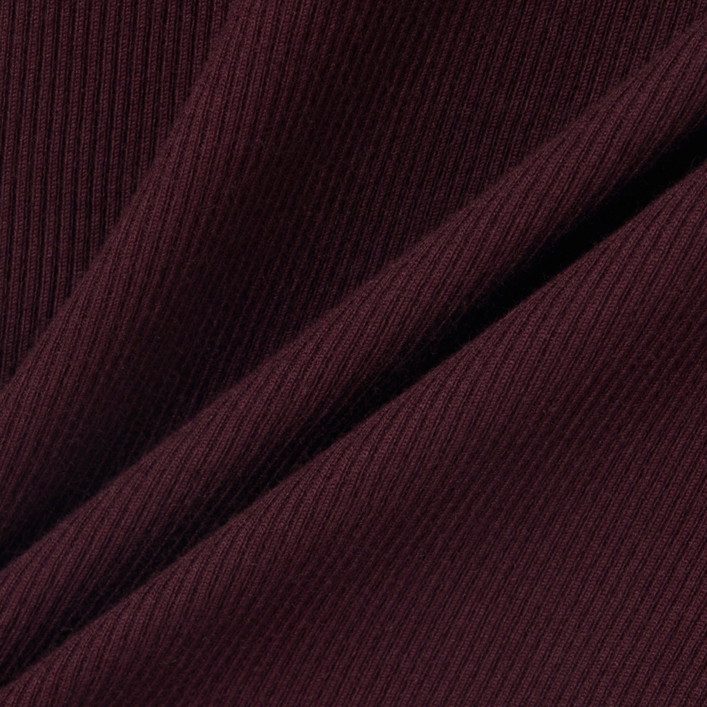 Áo Phông Lacoste nữ Chính hãng - Slim Fit Ribbed Cotton T-shirt - Màu Nâu | JapanSport TF5538-51-YUP