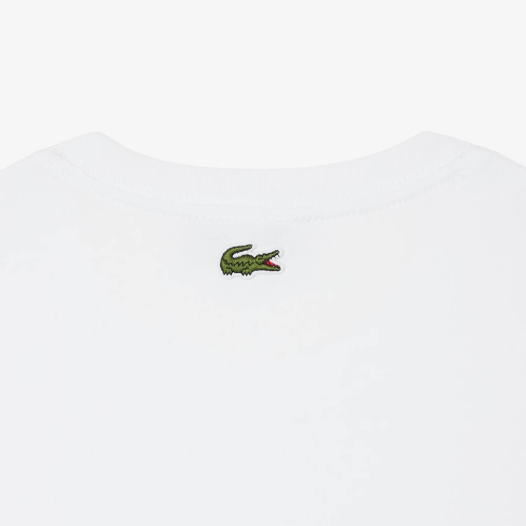 Áo phông Lacoste Chính hãng - Printed Cotton T-Shirt - Màu Trắng | JapanSport TH5634-51-001