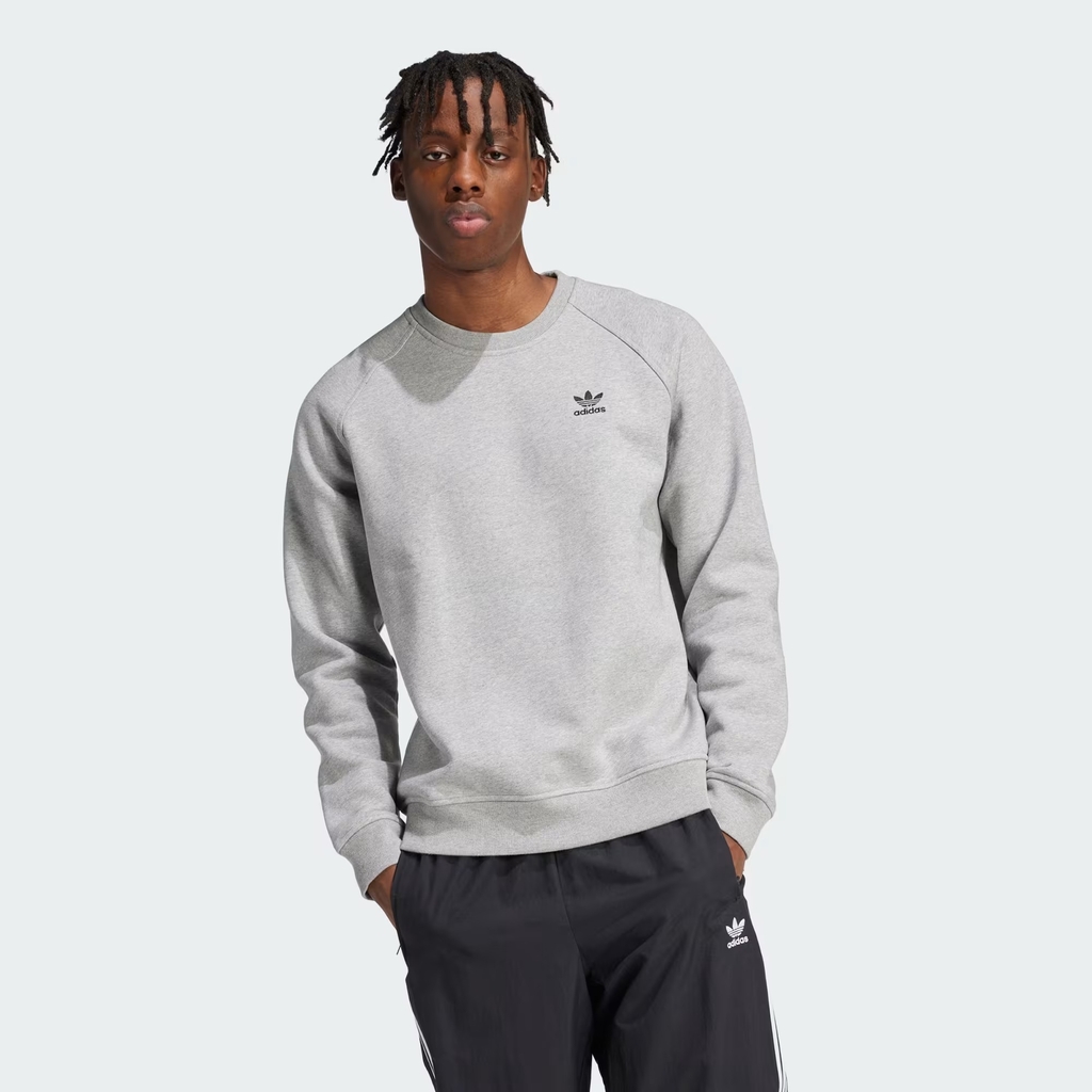 Áo Khoác Adidas Nam Chính Hãng - Trefoil Essentials - Màu Xám | JapanSport IY4937