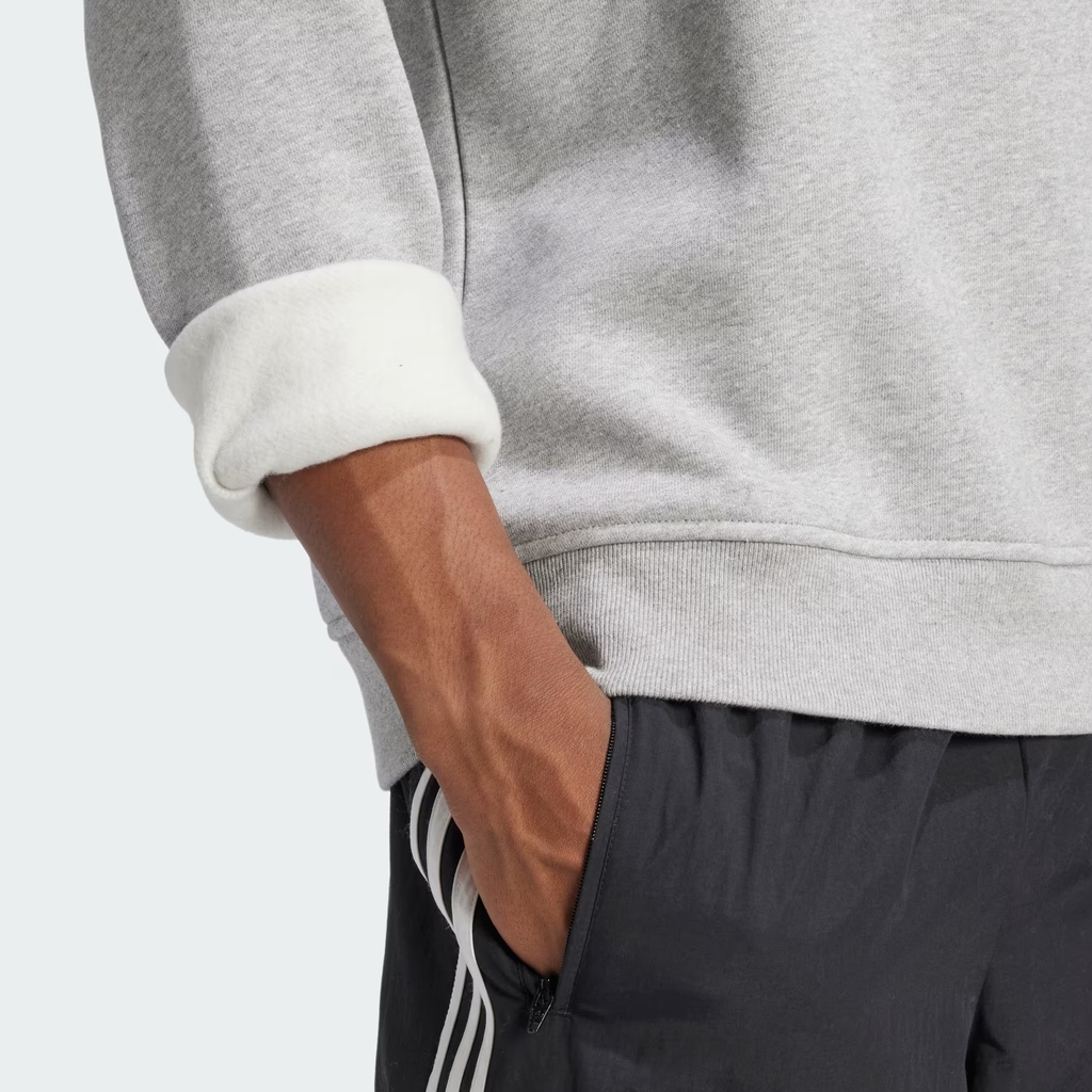 Áo Khoác Adidas Nam Chính Hãng - Trefoil Essentials - Màu Xám | JapanSport IY4937