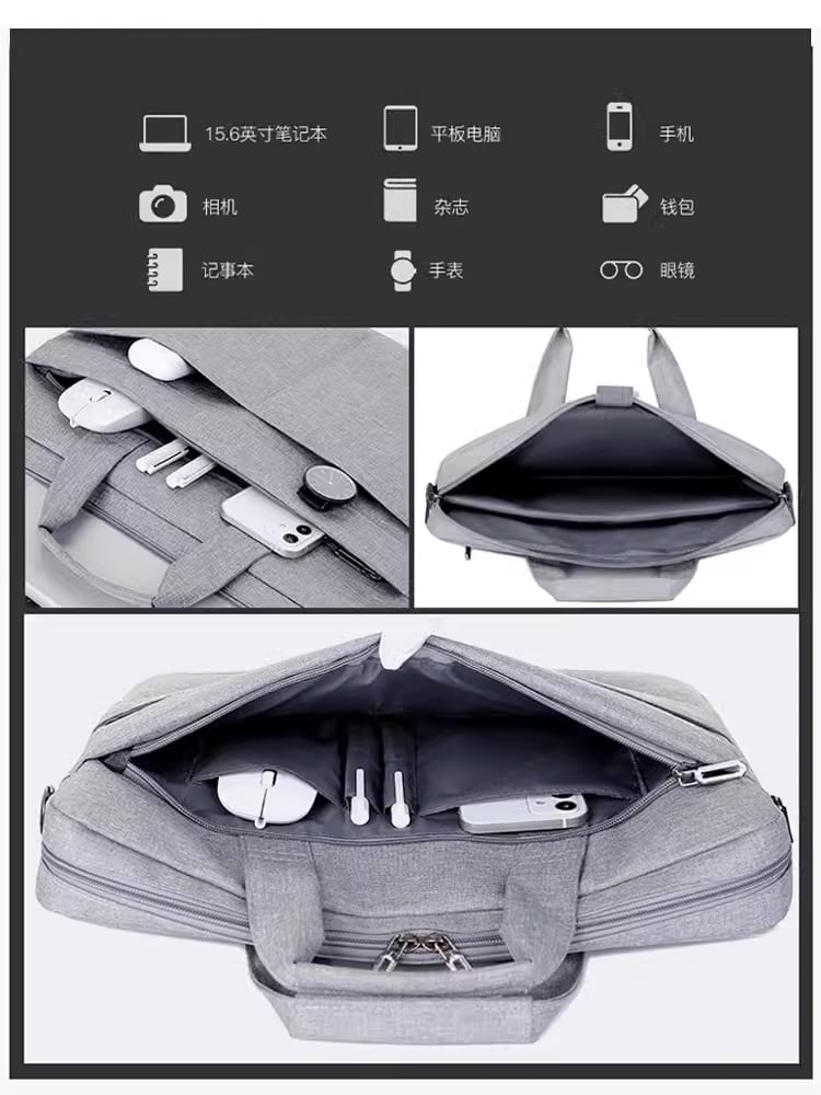 Túi chống sốc có quai xách Laptop 13.3 inch - Loại 3 ngăn | JapanSport