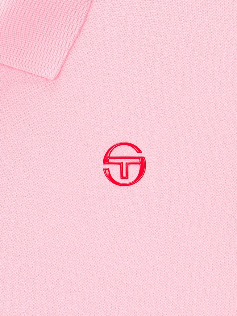 Set váy Sergio Tacchinui chính hãng | Jersey Mix Pleats Collared Dress- Light Pink | Japansport TWOP10741GP001-PKL