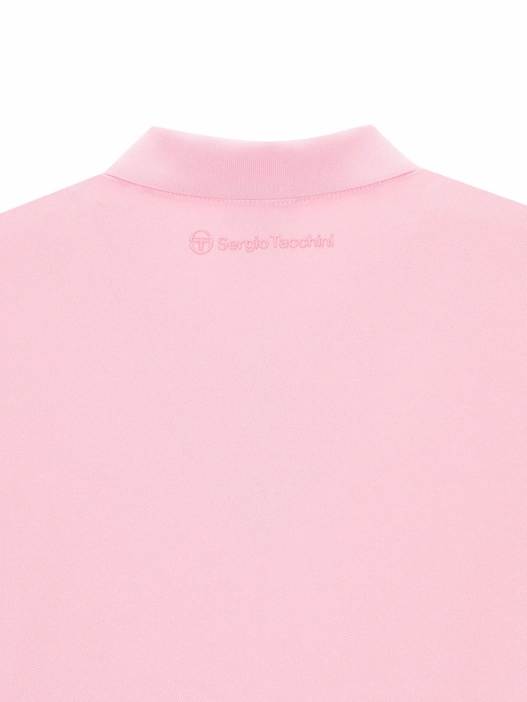 Set váy Sergio Tacchinui chính hãng | Jersey Mix Pleats Collared Dress- Light Pink | Japansport TWOP10741GP001-PKL