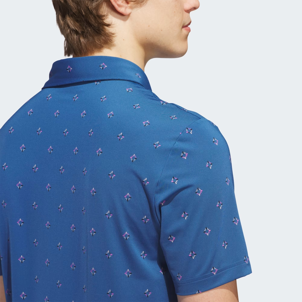 Áo Polo Adidas Nam Chính Hãng - ULTIMATE365 ESSENCE PRINT CLIMACOOL POLO SHIRT - Màu Xanh | JapanSport KB1376