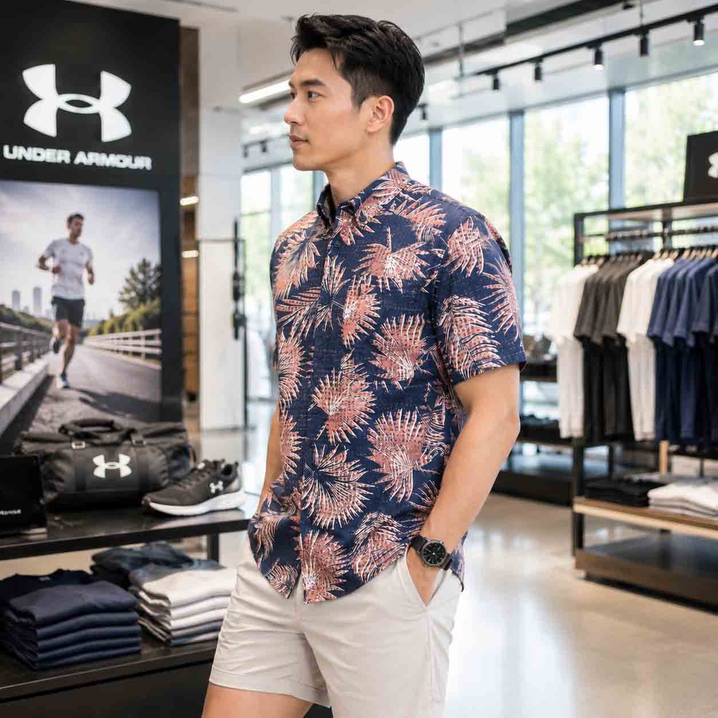 Áo Sơ mi Under Armour Chính hãng - Dockside Short Sleeve T-Shirt - Màu Navy| JapanSport 13576577-044