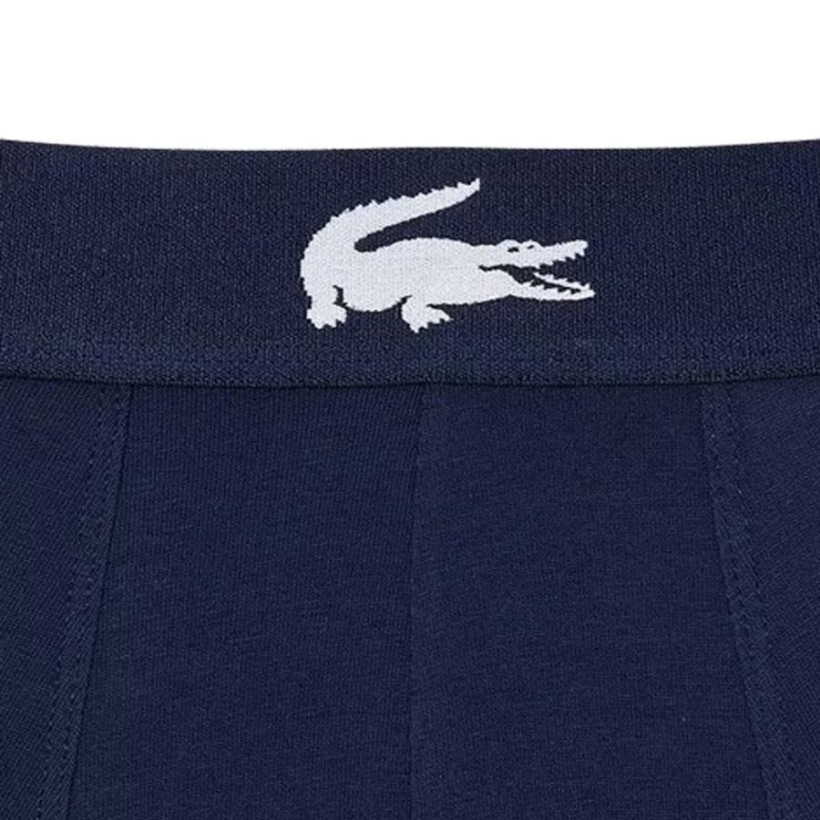 Quần Boxer Lacoste Chính hãng - 3-Pack Stretch Essentials - Màu White/Blue/Green | JapanSport 6H1295-51-P52