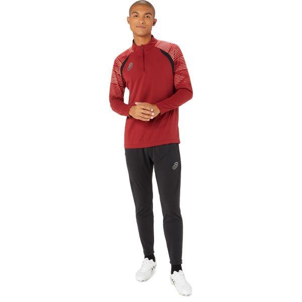 Áo Khoác Asics Chính Hãng - Soccer Stretch Half Zip - Màu Đỏ | JapanSport 2101A270-600