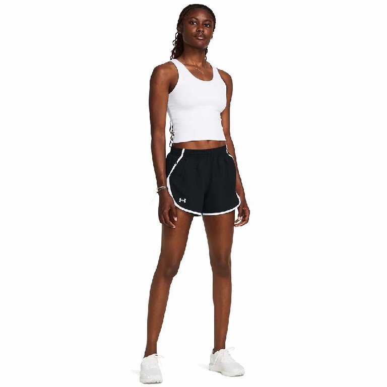 Quần Short Nữ Under Armour Chính Hãng - UA Fly-By 3 - Màu Đen | JapanSport 1382438-002