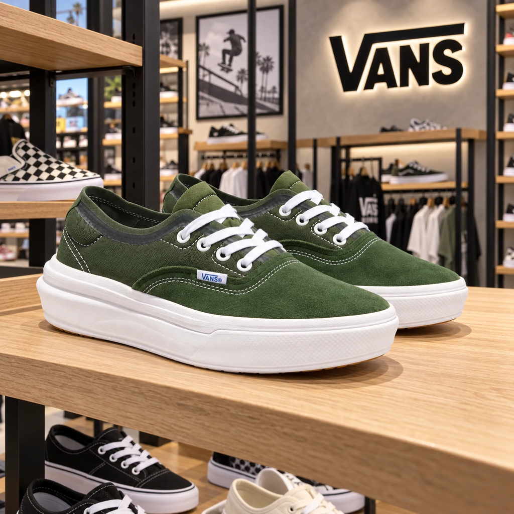 Giày Vans Chính Hãng - Authentic Overt CC - Xanh - JapanSport - VN0007NVFGN