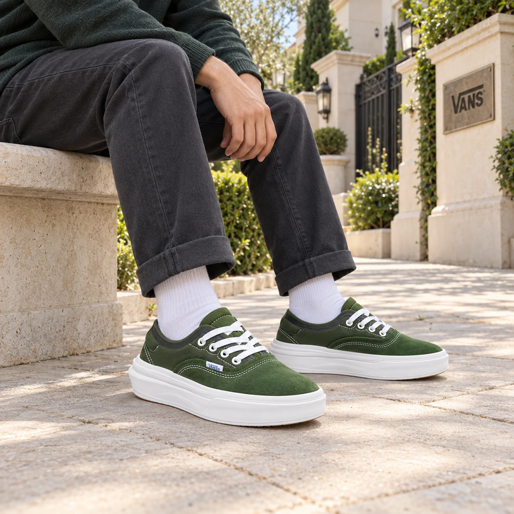 Giày Vans Chính Hãng - Authentic Overt CC - Xanh - JapanSport - VN0007NVFGN