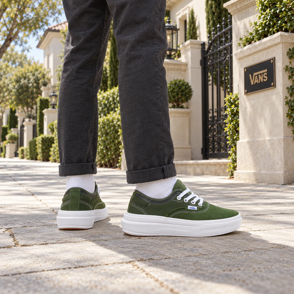 Giày Vans Chính Hãng - Authentic Overt CC - Xanh - JapanSport - VN0007NVFGN