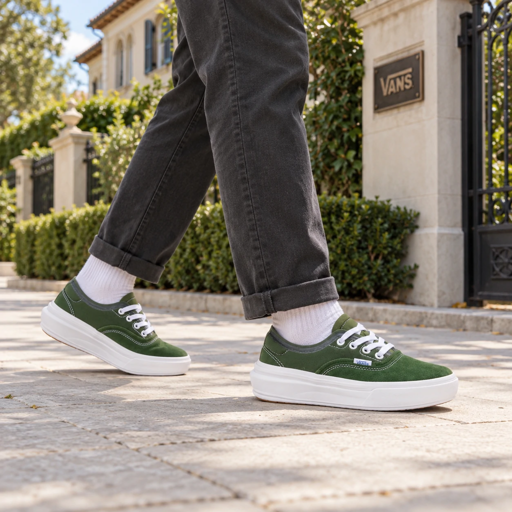 Giày Vans Chính Hãng - Authentic Overt CC - Xanh - JapanSport - VN0007NVFGN