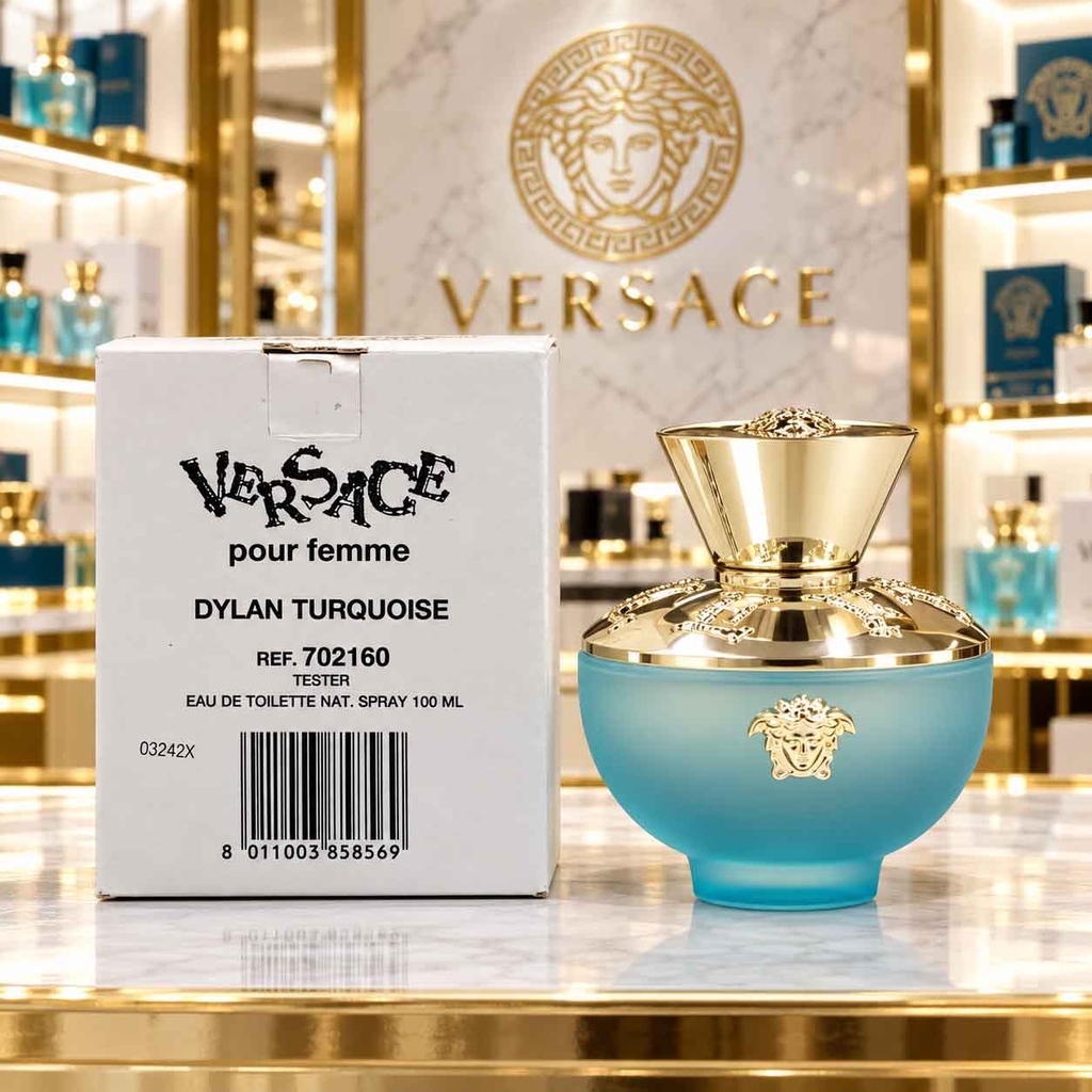 (Tester) Nước Hoa Nữ Versace Chính Hãng - Versace Pour Femme Dylan Turquoise EDT 100ml | JapanSport