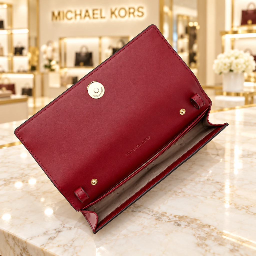 Túi Ví Đeo Chéo Michael Kors Chính hãng - CARSON Large - Màu Đỏ | JapanSport 35F5G2ZC7H606