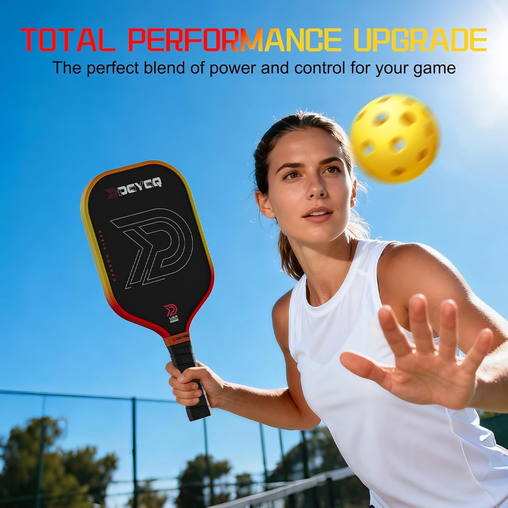Vợt Pickleball DGYGQ chính hãng | T700SC Power Carbon Fiber - Màu cam | JapanSport