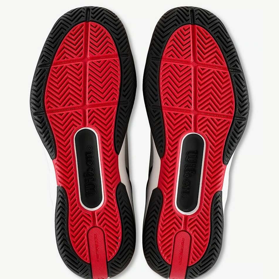 Giày Tennis Wilson Nam Chính hãng - Rush Pro 5 Jr  - Màu Trắng/Đen/Đỏ | JapanSport WRS338780
