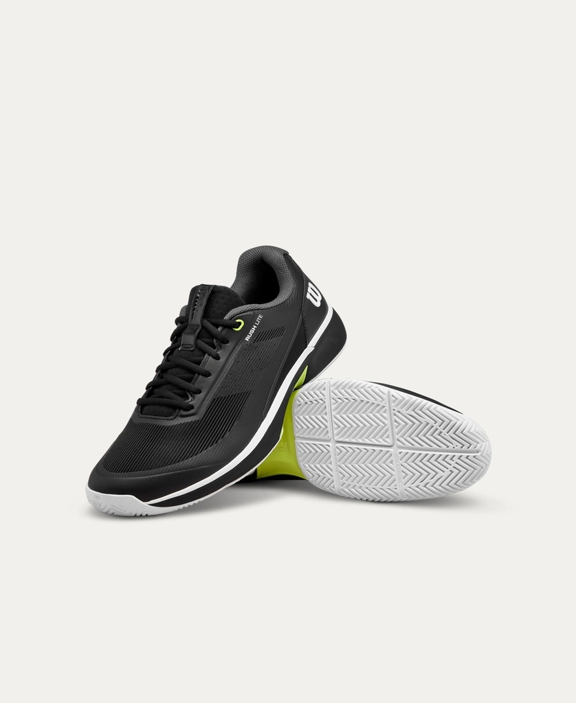 Giày Tennis Wilson Chính hãng - Rush Lite 5 Men's Tennis Shoe - Màu Đen | JapanSport WRS00850