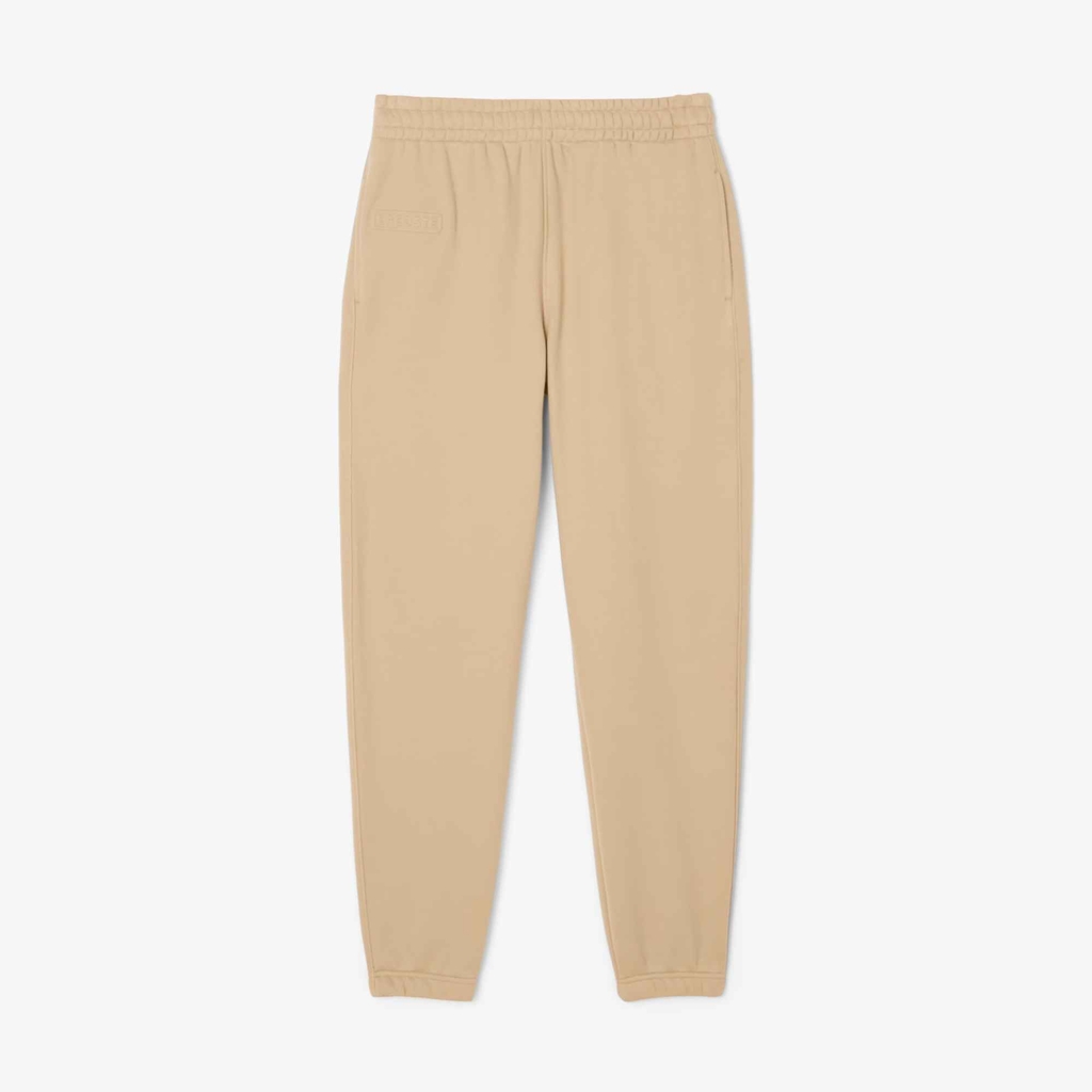 Quần Dài Lacoste Chính hãng - Embossed Logo Fleece Pants - Màu Be | JapanSport XF0353-51-02S