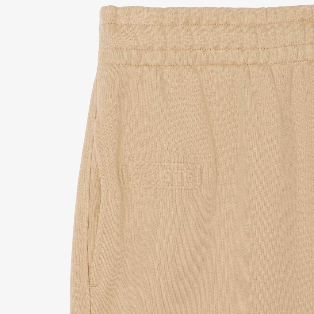 Quần Dài Lacoste Chính hãng - Embossed Logo Fleece Pants - Màu Be | JapanSport XF0353-51-02S