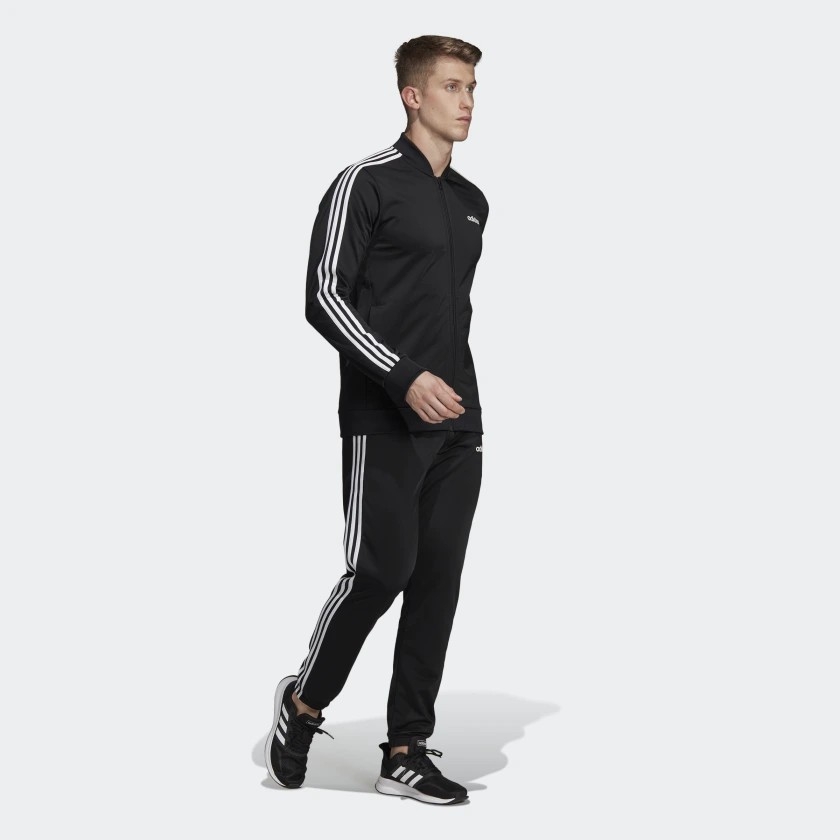 Quần dài nam Adidas Chính Hãng - Essentials 3-Stripes Tricot - Đen | JapanSport DV2448