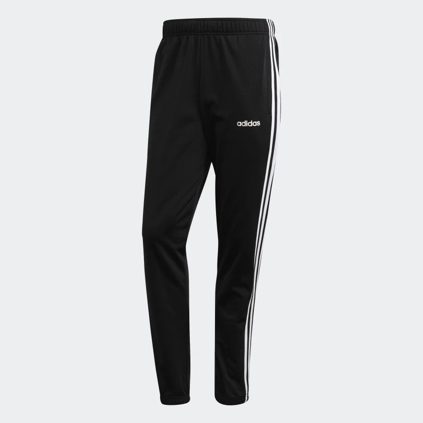 Quần dài nam Adidas Chính Hãng - Essentials 3-Stripes Tricot - Đen | JapanSport DV2448
